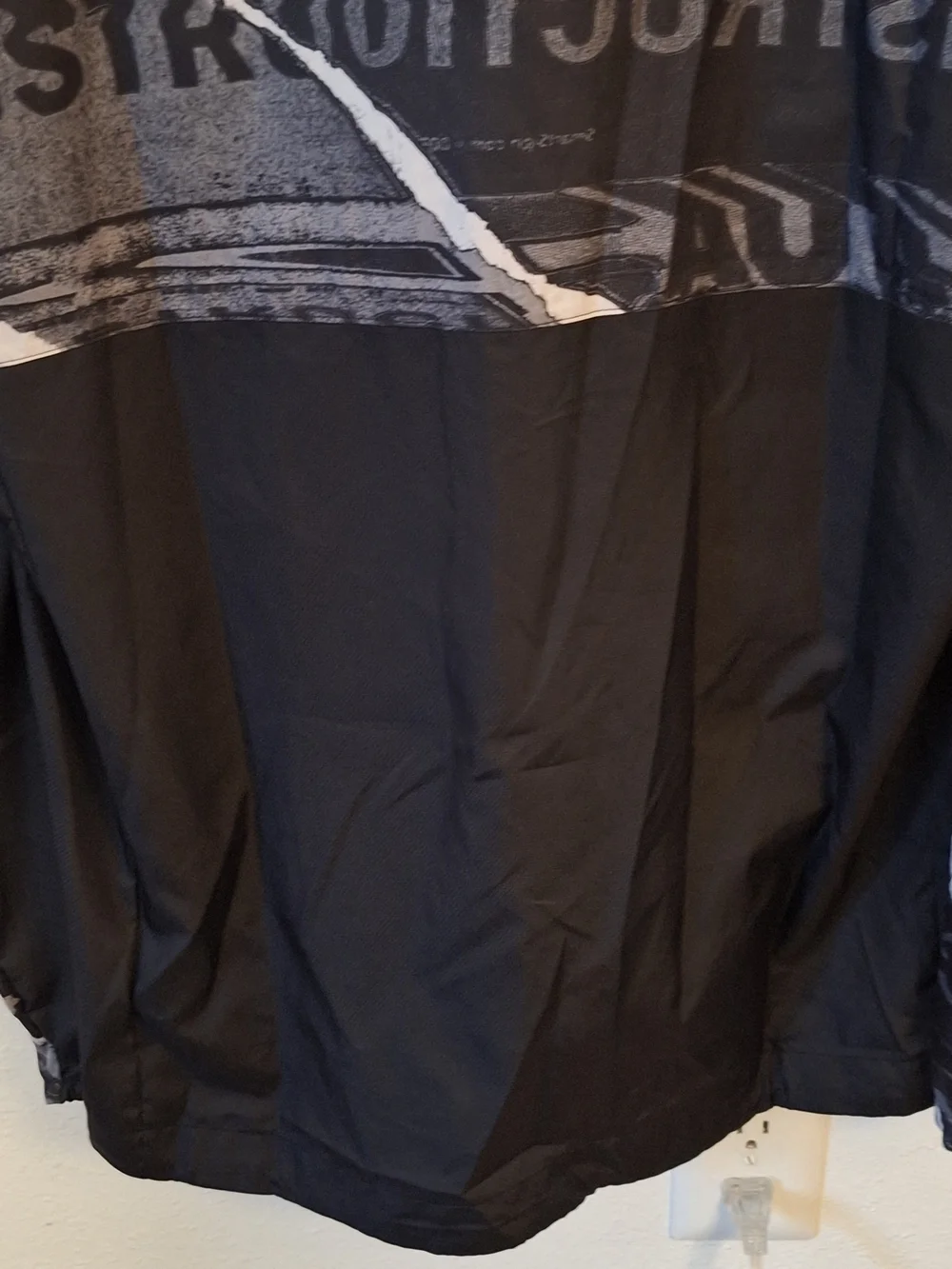 Adidas Own The Run ED9284 Men’s L Graphic Hooded Running Jacket Black Gray